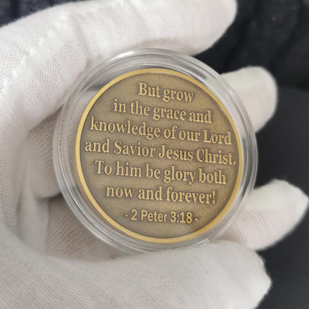 Growing in Christ Challenge Coin Christian Daily Reminder Gift (Pack of 10)