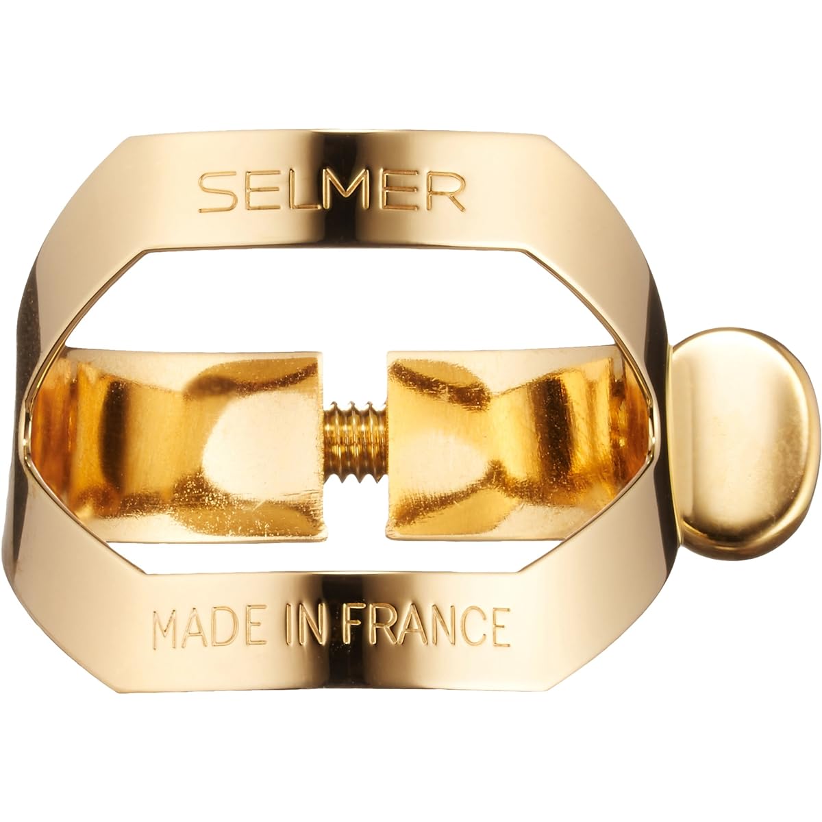 Selmer alto saxophone ligature pink gold finish