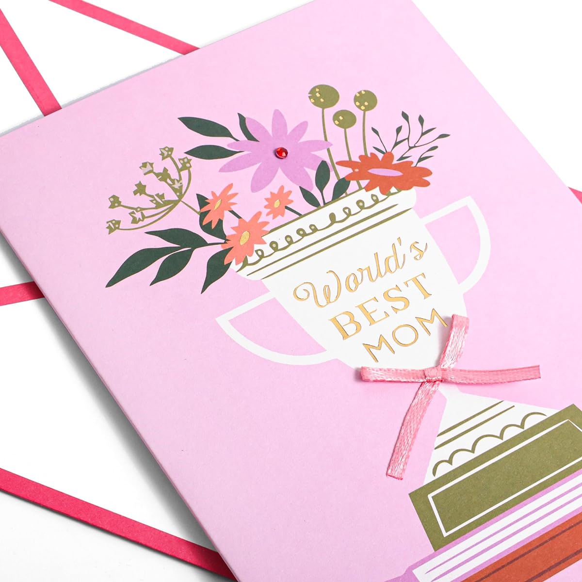Greeting Card for Mom or Stepmom | Happy Birthday Mother's Day Thank You | From Daughter, Son, and All of Us | Heartwarming Beautiful Best Mom Birthday Card - 40th 50th 60th 70th 75th 80th