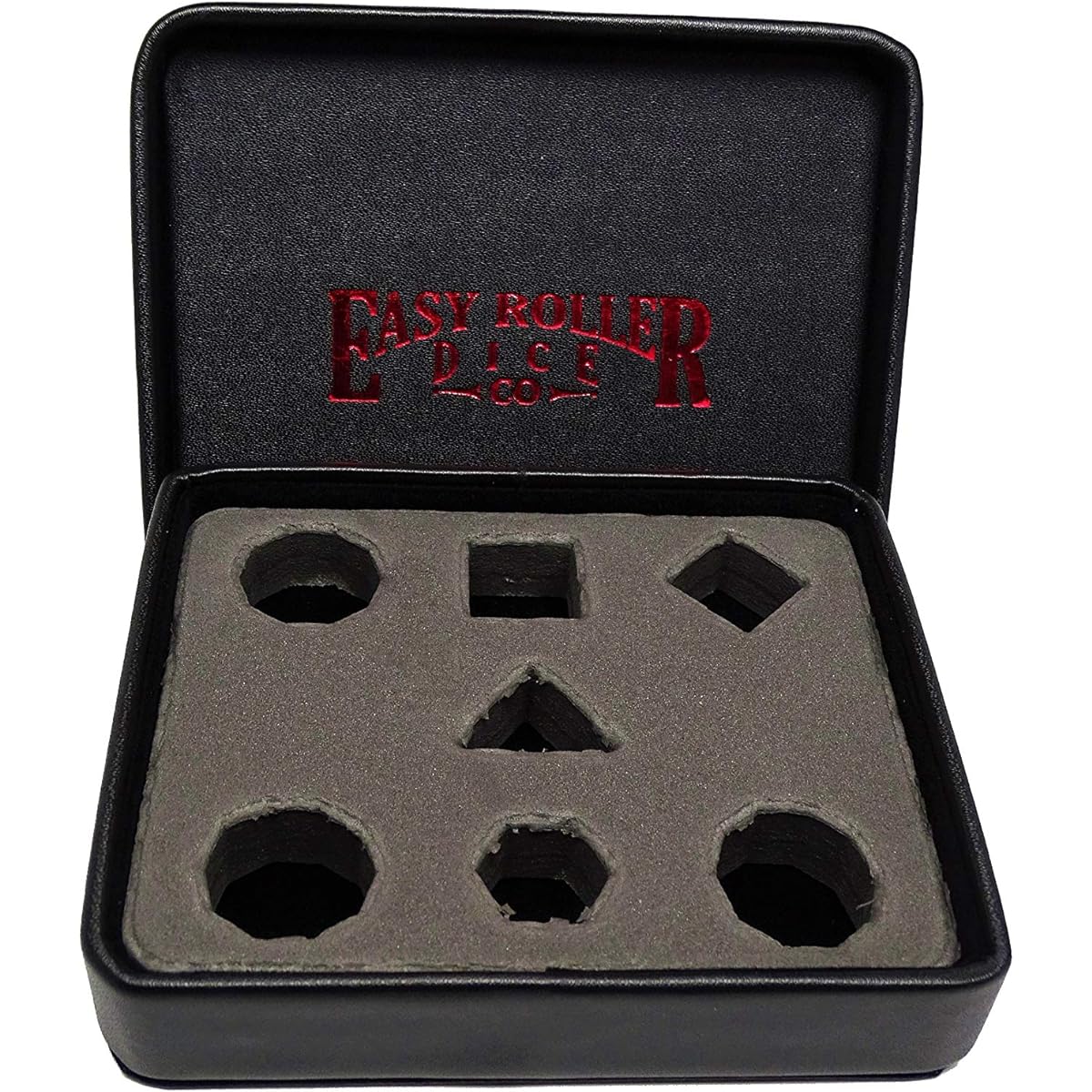 Leather Lite Dice Display and Storage Case - Perfect for Plastic, Metal, Stone, and Wooden Dice (Red Dragon)