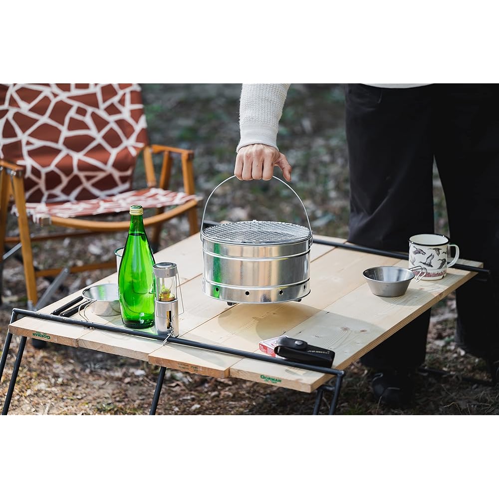 Onoe Seisakusho (ONOE) Round Tabletop Stove MTK-245 for BBQ Camping Outdoor Use