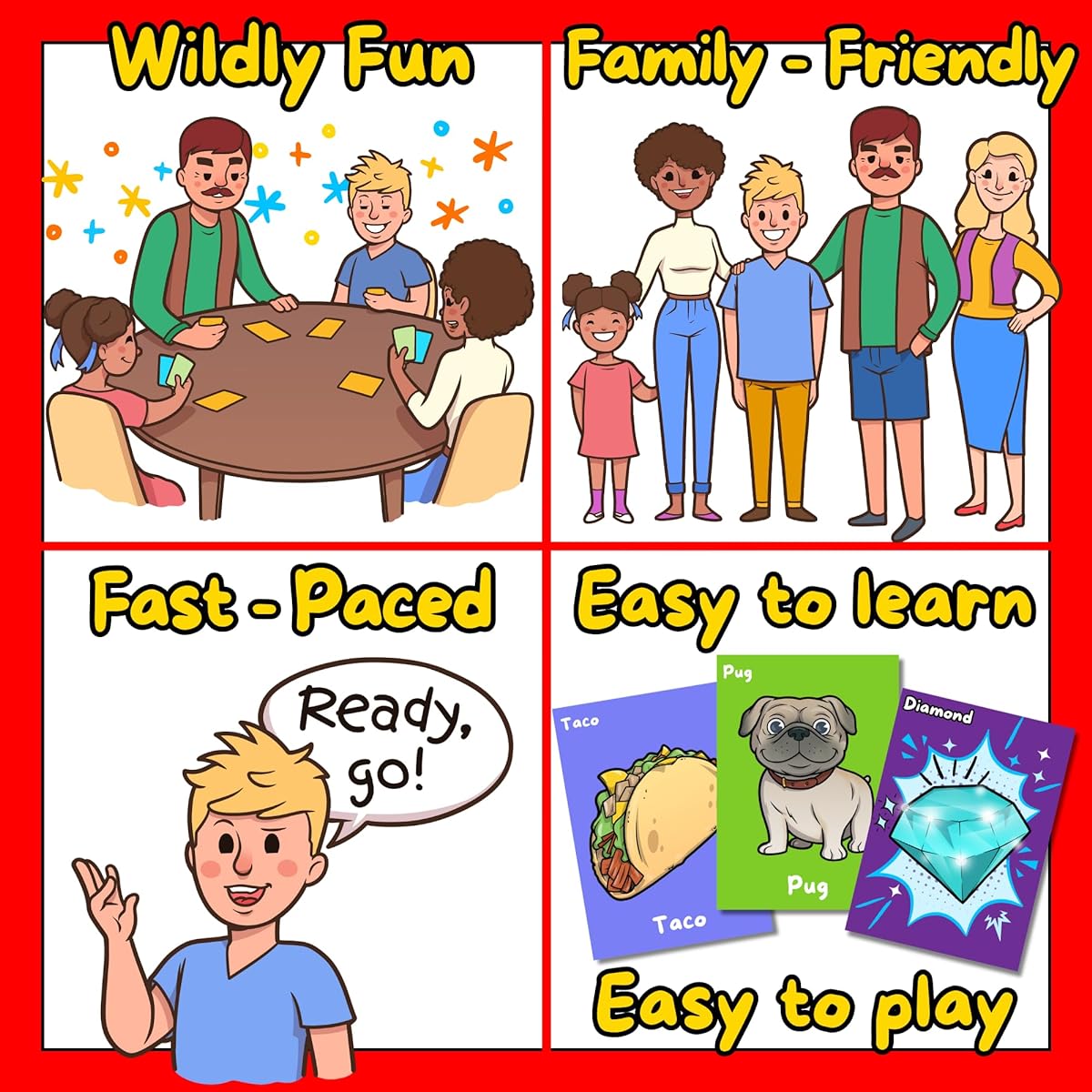 Bloomy Do Lucky Chicken Family Fun Matching Card Game