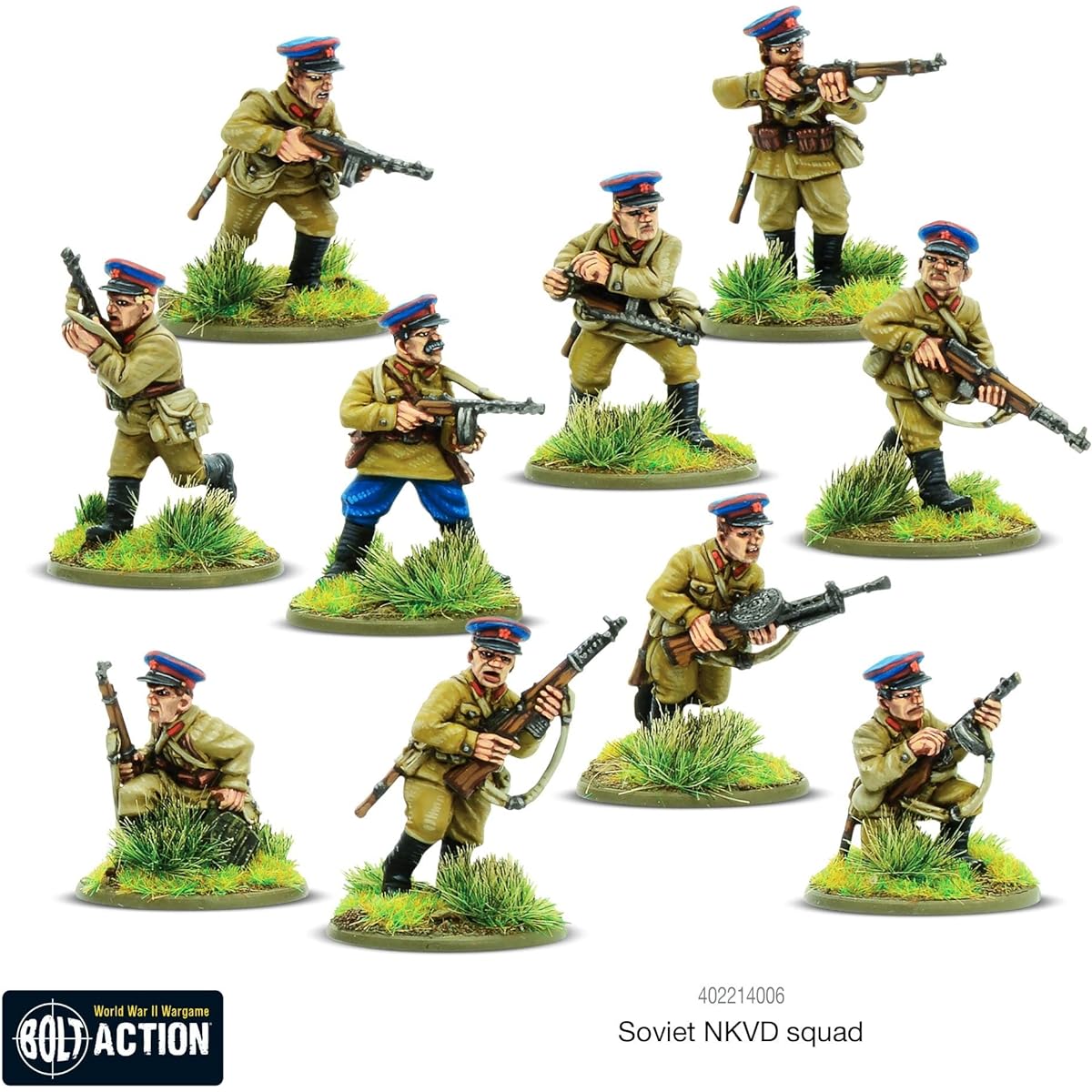 Warlord Games 1/56 Scale Volt Actian Soviet NKVD Squad Metal Model Kit # 402214006