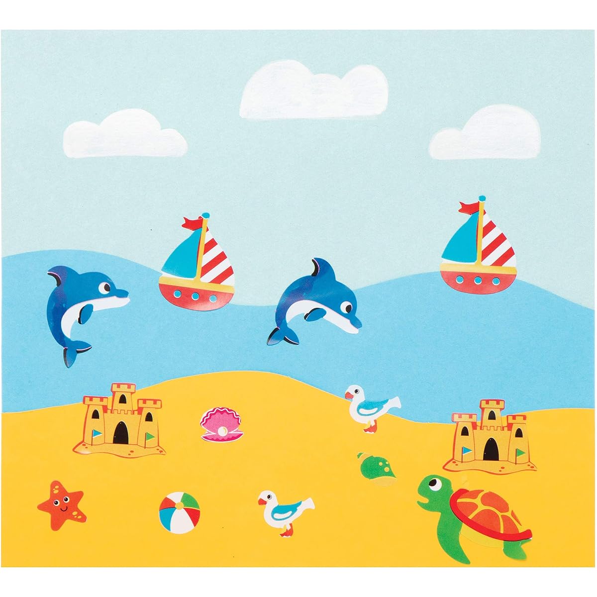 Baker Ross AX127 Sticker Roll Bumper Value Pack for Kids Arts & Crafts Projects (900 Pieces) Assorted Set