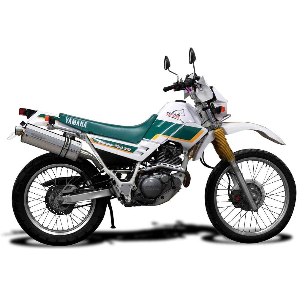 DELKEVIC Slip-on Stainless Oval Muffler for YAMAHA XT225 SEROW 1986-2007 350mm KIT04EZ