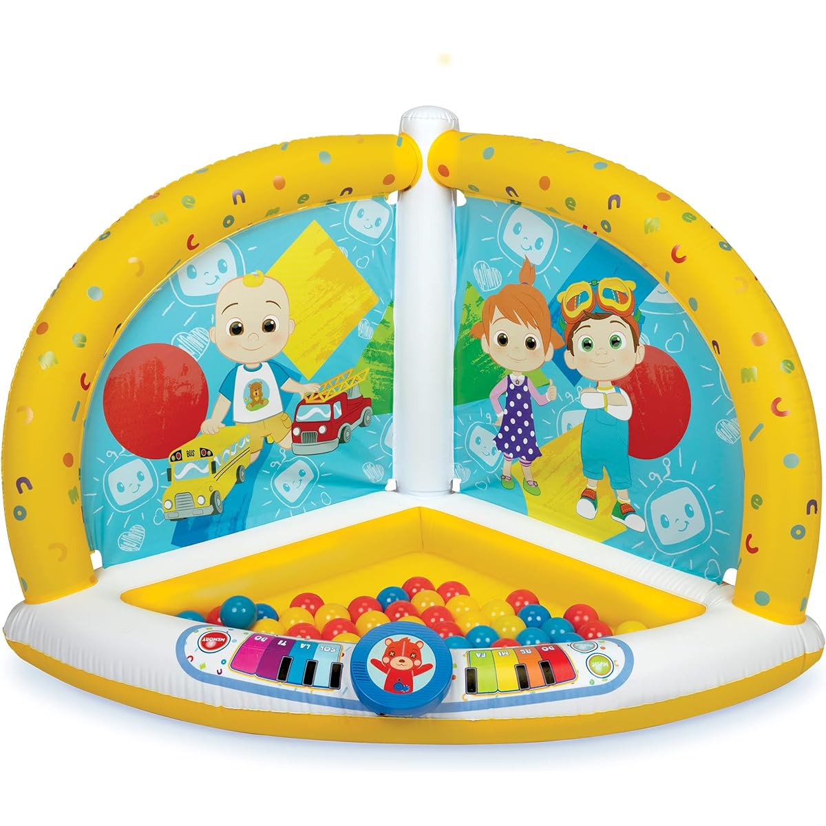 Cocomelon Ball Pit Super Sound Musical Playland with 20 Soft Flex Balls, 3 Ways to Play