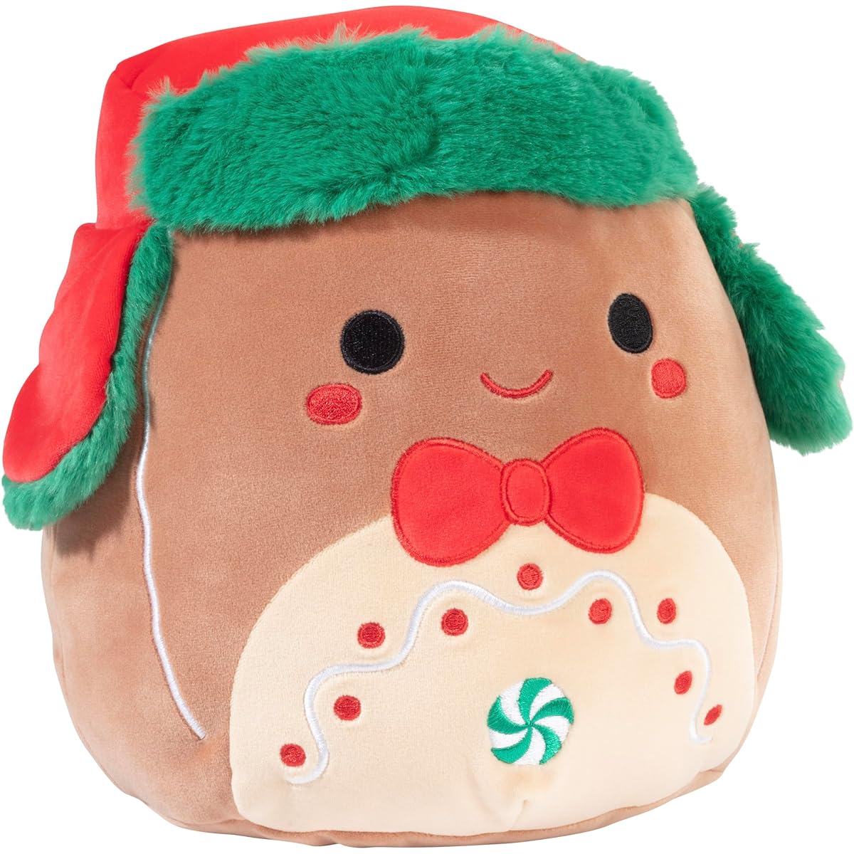 Squishmallows 10" Peterson The Gingerbread Man - Official Kelly Toys Christmas Plush - Collectible Soft & Squishy Holiday Stuffed Animal - Add to Your Team - Great Gift for Kids, Girls, Boys - 10"