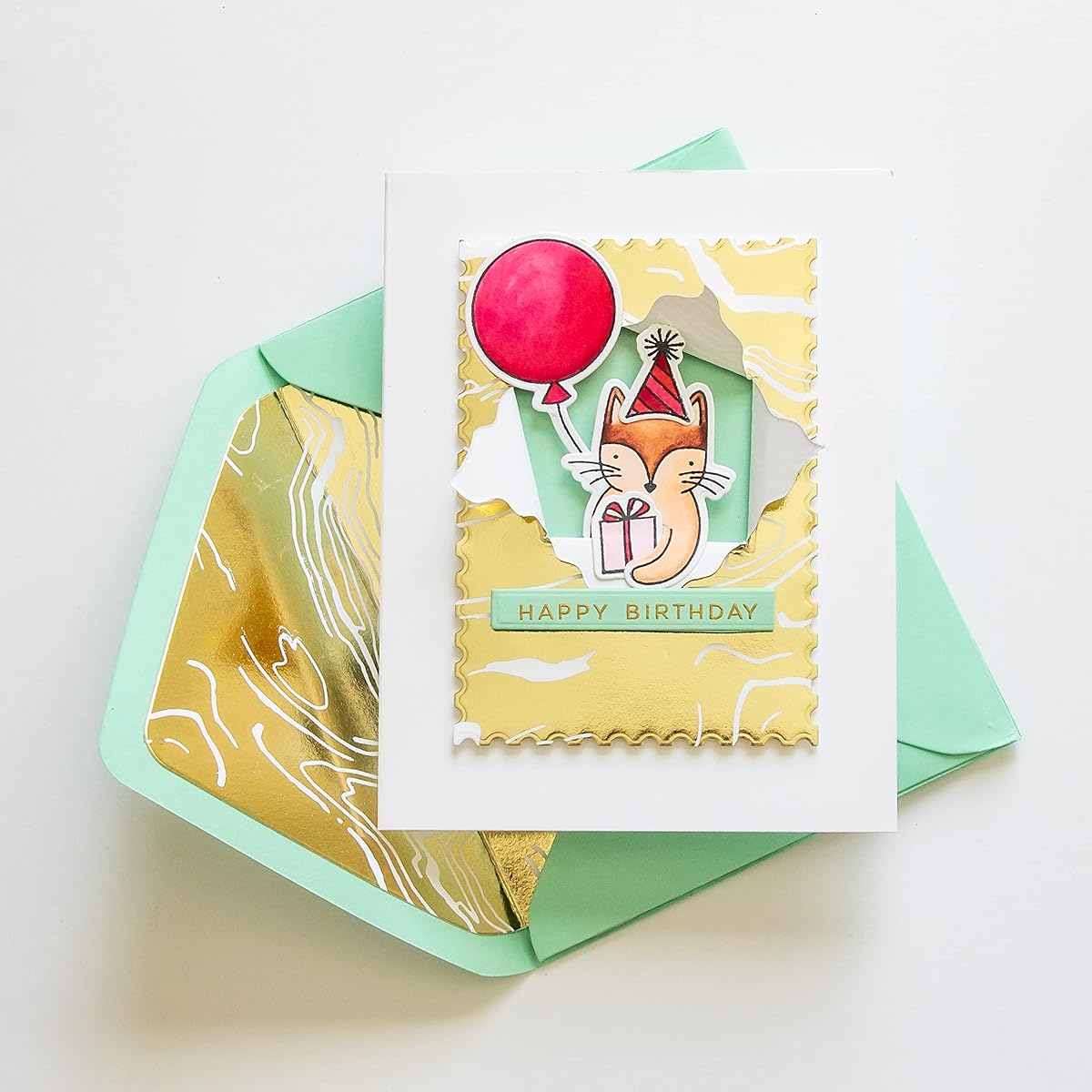 Peek-a-Boo Party Animal Essentials by Julie Ebersole by Ellen Clear Stamp & Die Combo