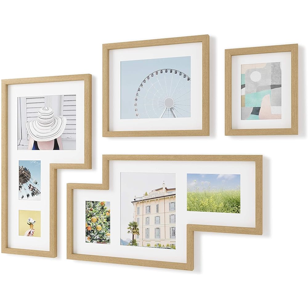 umbra photo frame photo display natural mingle gallery 210155921104