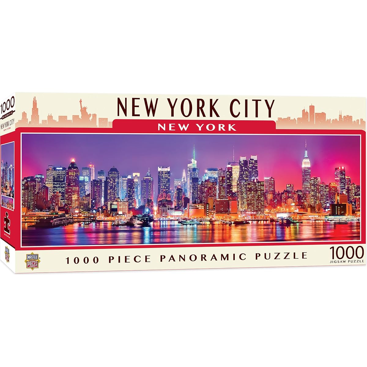 MasterPieces Jigsaw Puzzle 1000 Pieces for Adults/Family/Kids New York Panorama 13"x39"