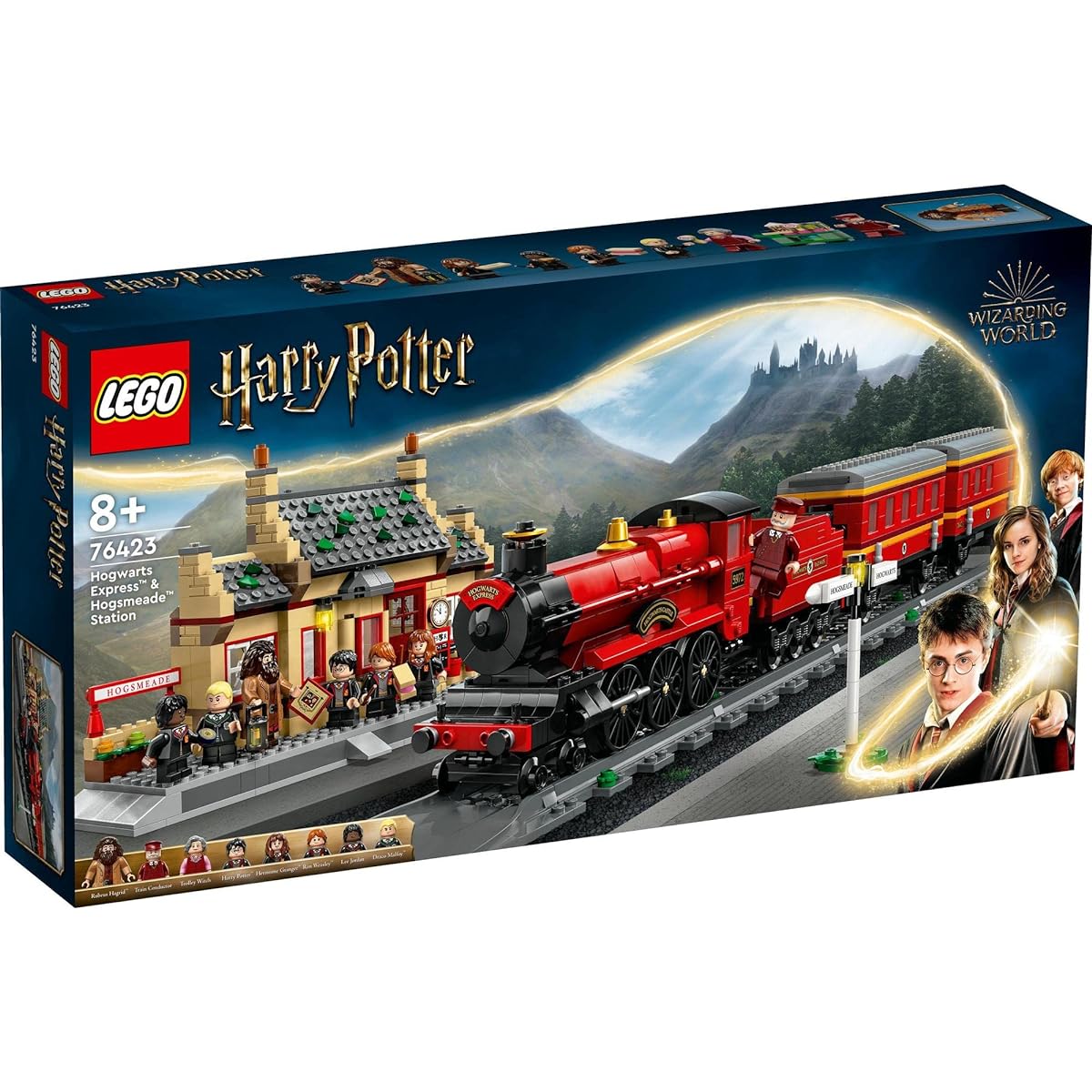 LEGO Harry Potter Hogwarts Express and Hogsmeade Station 76423 Toy Blocks Gift Fantasy Train Boys Girls Ages 8 and up