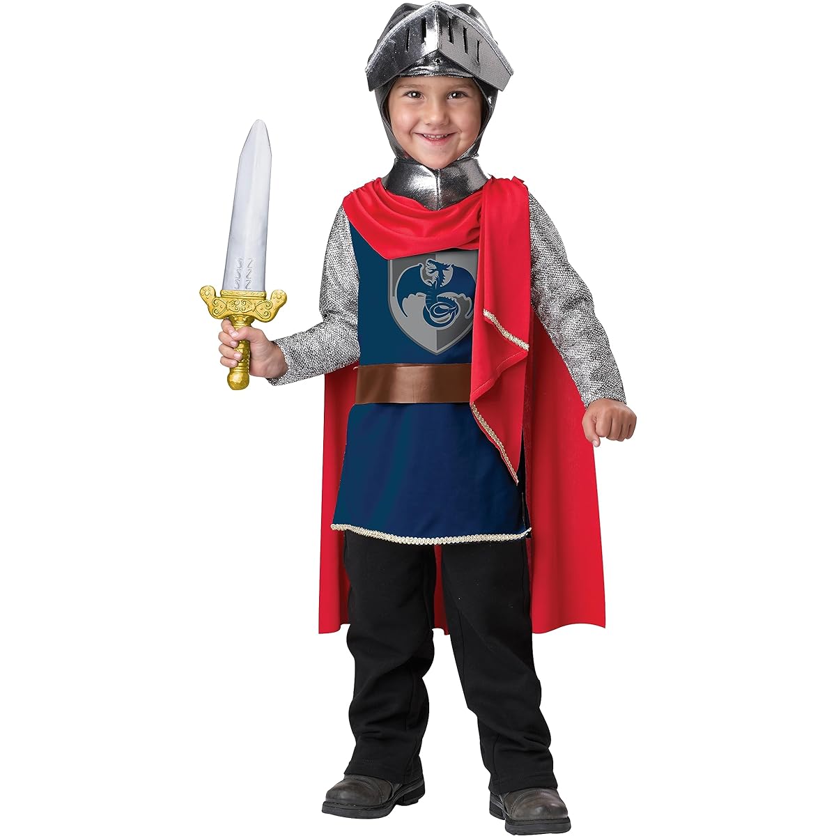 Gallant Knight Toddler Costume Gallant Knight Toddler Costume A brave knight costume for toddlers♪Halloween♪Size: 3/4