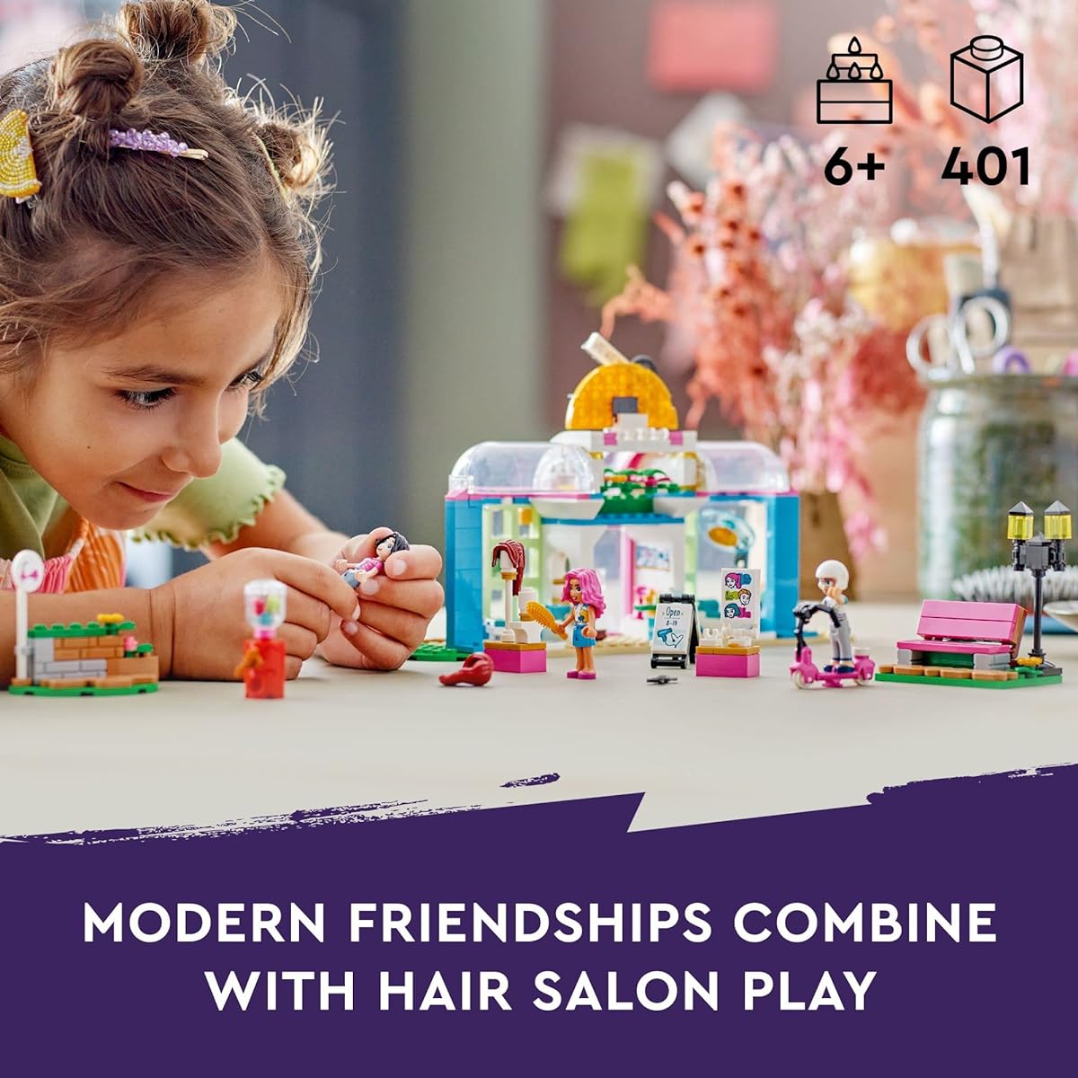 LEGO Friends Hair Salon 41743 Building Toy (401 Pieces)