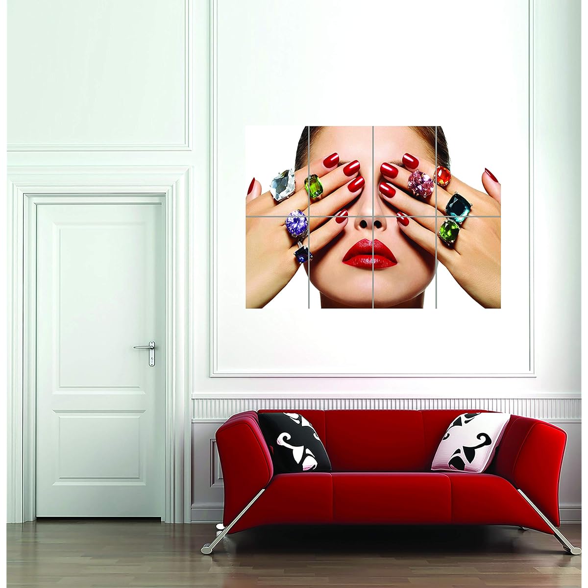 Salon Spa Health Beauty Nails Manicure Jewellery Giant Art Print Poster OZ584 33 inch x 46.8 inch 004414_OZ584