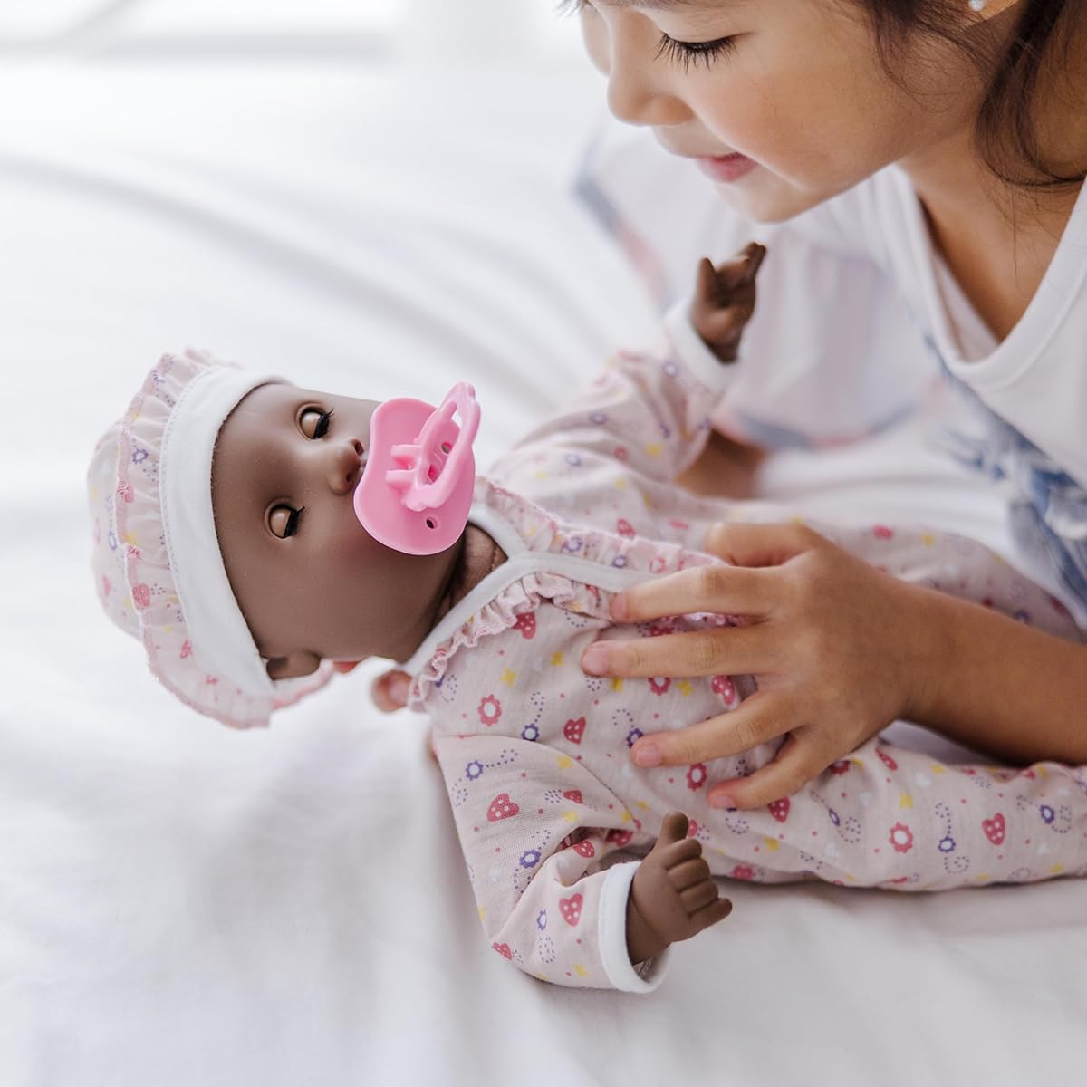 Melissa & Doug Mine to Love Gabrielle 12-Inch Poseable Baby Doll with Romper and Hat