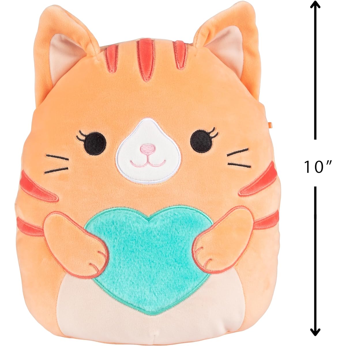 Squishmallows 10" Jiji the Cat Valentine's Day Plush - Officially Licensed Kelly Toy - Collectible Soft Squishy Kitty Plush - Add to Your Team - Great Gift for Kids, Girls, Boys - 10"