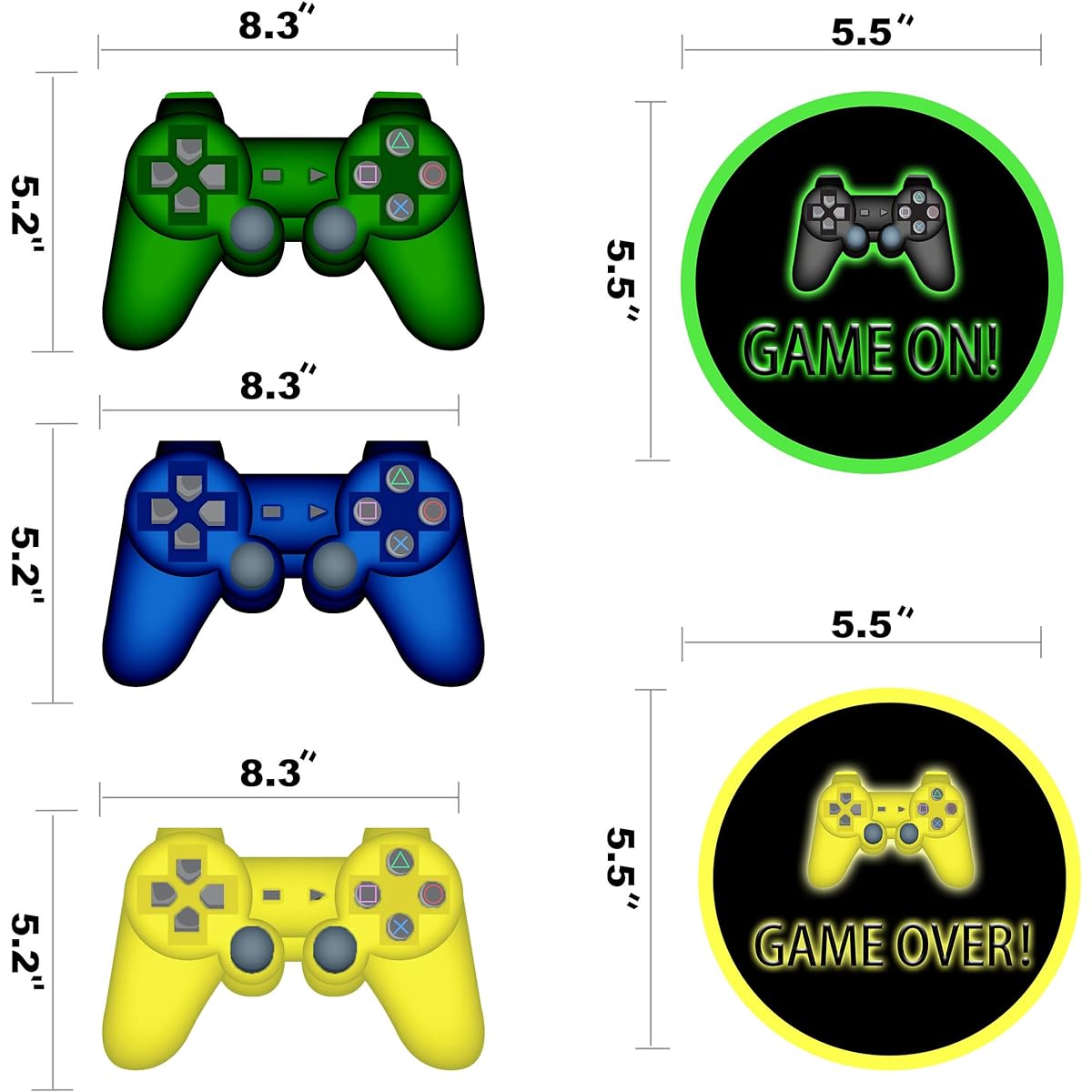 30ct Video Game Hanging Swirl Decorations, Video Game Party Decorations, Video Game Themed Birthday Party Supplies