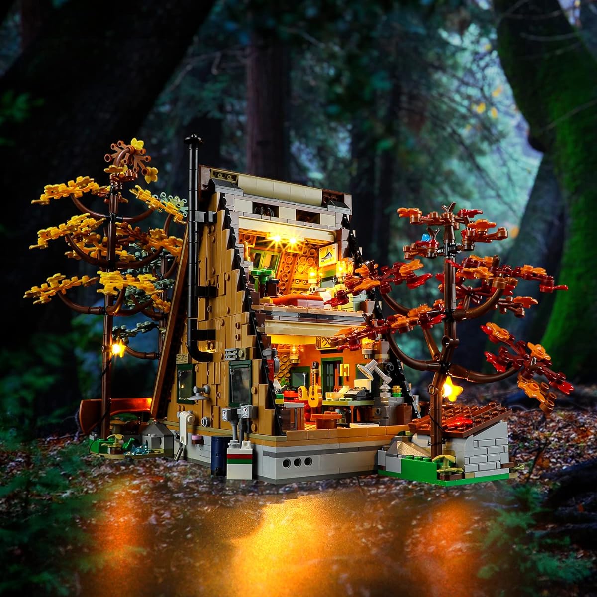 LIGHTAILING LED Lighting Kit for Lego- 21338 A-Frame Cabin Building Blocks Model - LED Light Set Compatible with Lego Model (Lego Model Not Included)