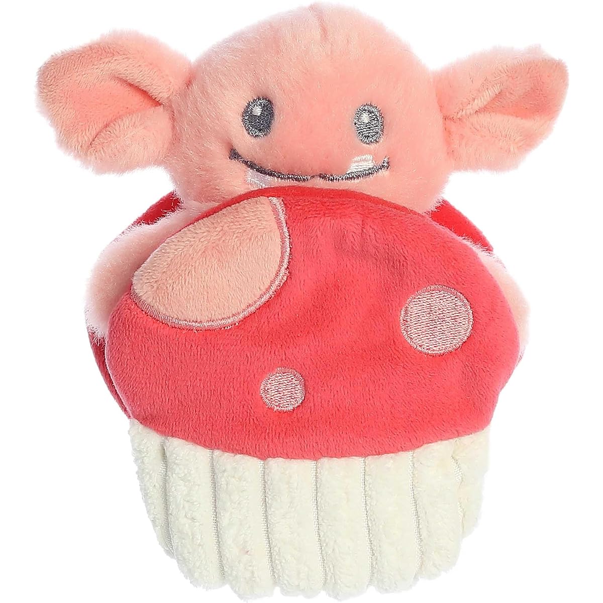 Ebba Playful Pocket Peekers Gribble Goblin Baby Stuffed Animal - Soft & Cuddly Toy - Interactive Playmate & Comforter - Peach 5.5 Inches