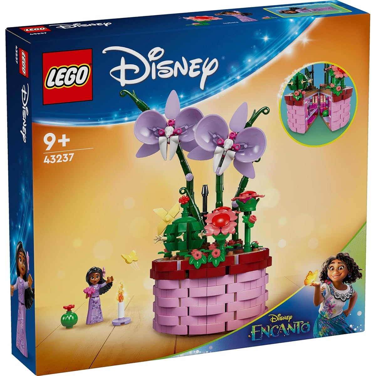 LEGO Disney Princess Isabella's Flower Pot, Toy, Present, Block, Girl, Boy, Child, Age 8, 9, 10, 11, Elementary School Student, Mirabelle, Flower, Bouquet, Flower, 43237