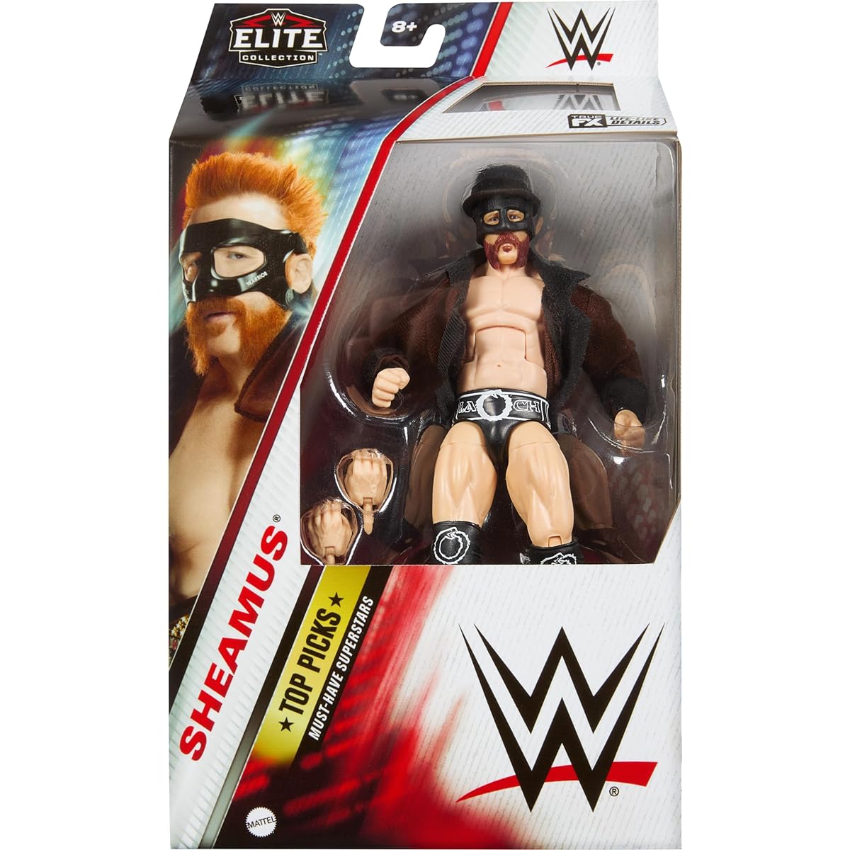 WWE Top Picks Elite Action Figure & Accessory Set - Sheamus 6" Collectible Hands, Ring Gear, 25 Points of Articulation