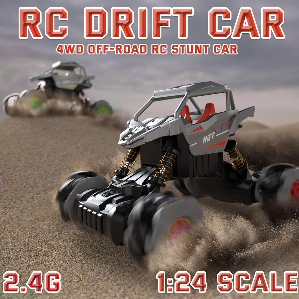 RC off-road stunt car for kids