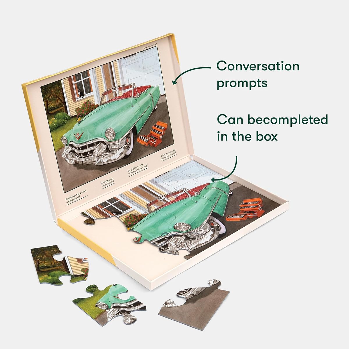 Relish - Dementia Jigsaw Puzzle for Adults - 13 Piece Precious Things Cars Puzzle - Activities and Gifts for Seniors with Alzheimer's