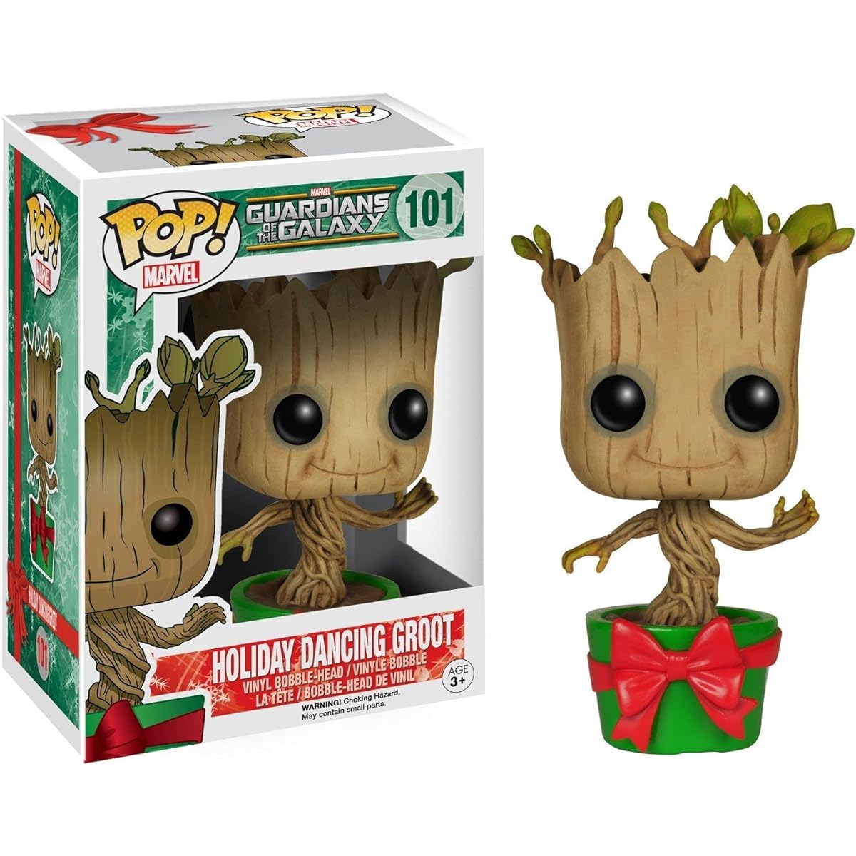 Marvel: Holidays - Dancing Groot Funko Pop! Vinyl Figure (Includes Compatible Pop Box Protector Case)