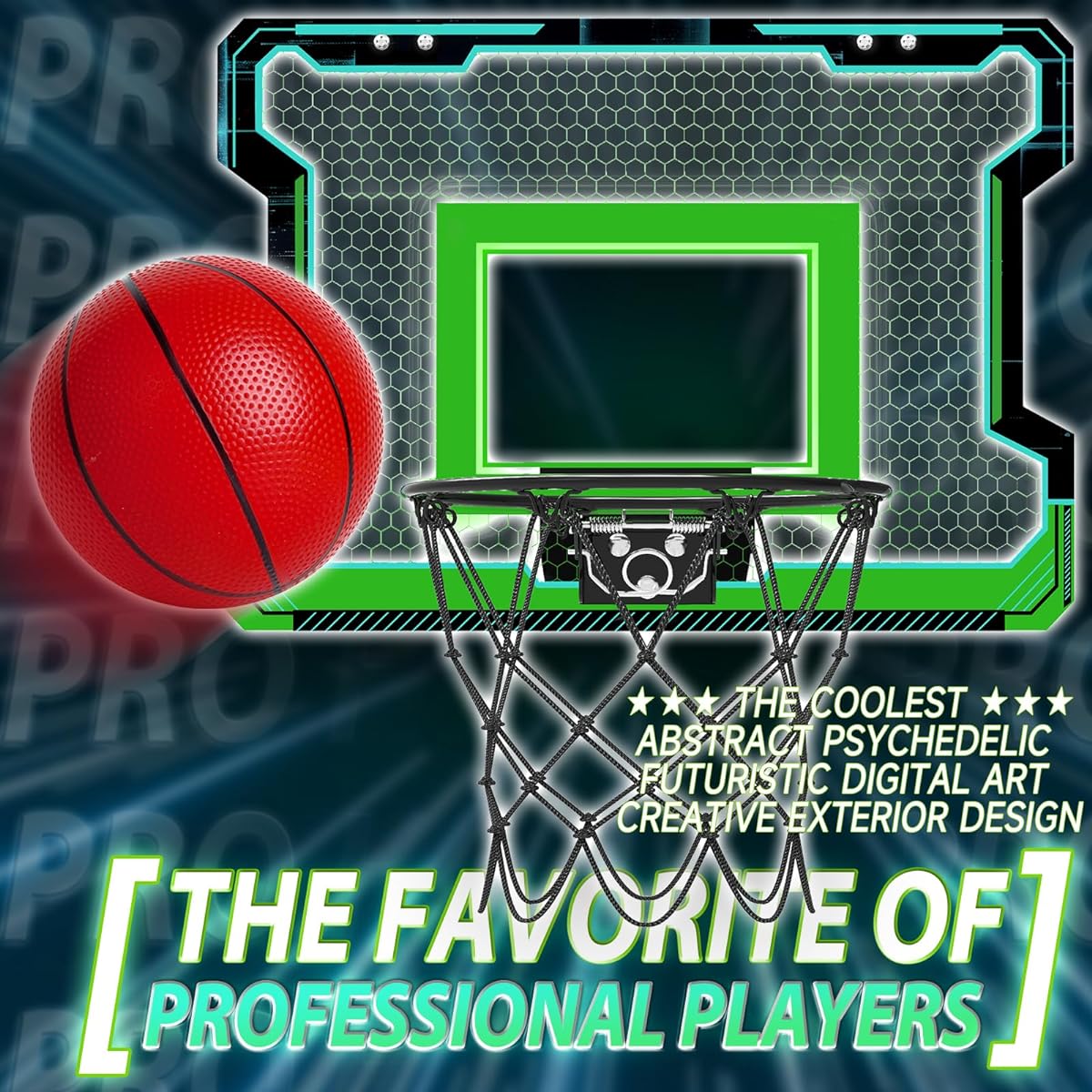 OKKIDY Mini Indoor Basketball Hoop, Basketball Hoop with Full Accessories for Room & Wall Mounting, Over the Door, Small Basketball Arcade Game, Sports Toys for Ages 5+, Girls, Boys