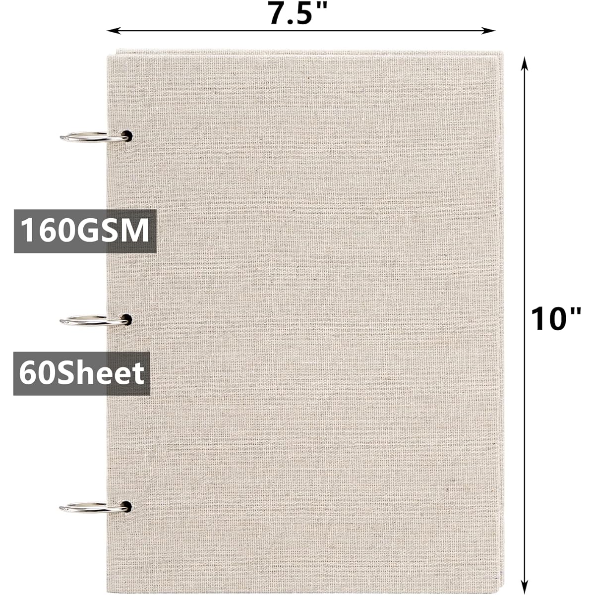 Peohud Sketchbook 3 Pack 7.5 x 10 Inch Spiral Bound Sketchpads 60 Sheets Each (160gsm) Art Book Sketchbook Drawing Painting Writing Paper for Artists and Beginners Use with Pencils and Crayons