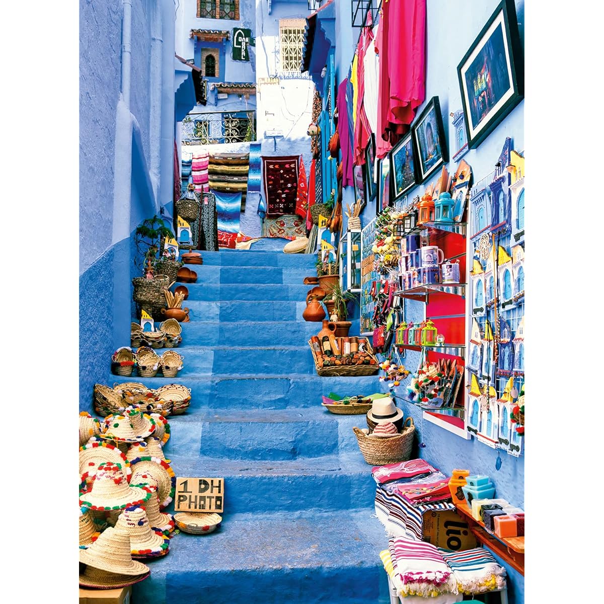 Buffalo Games - Bran - The Blue City of Morocco - 300 Piece Jigsaw Puzzle