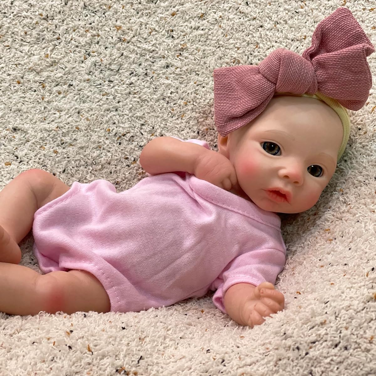 OtardDolls 11 inch Reborn Baby Doll Full Silicone Lifelike Reborn Doll Real Newborn Baby Doll Accessories Gift Set