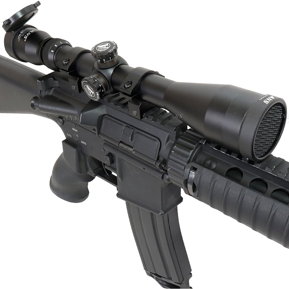 ANS Optical Rifle Scope 3-9x40 Pro Variable Zoom Waterproof Sea Green Coated Lens Low Mount Ring with Kill Flash sc-001-E13