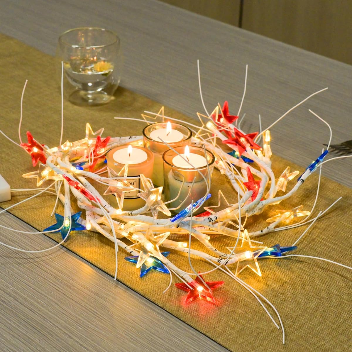CHEAWRTZ Independence Day Birch Garland