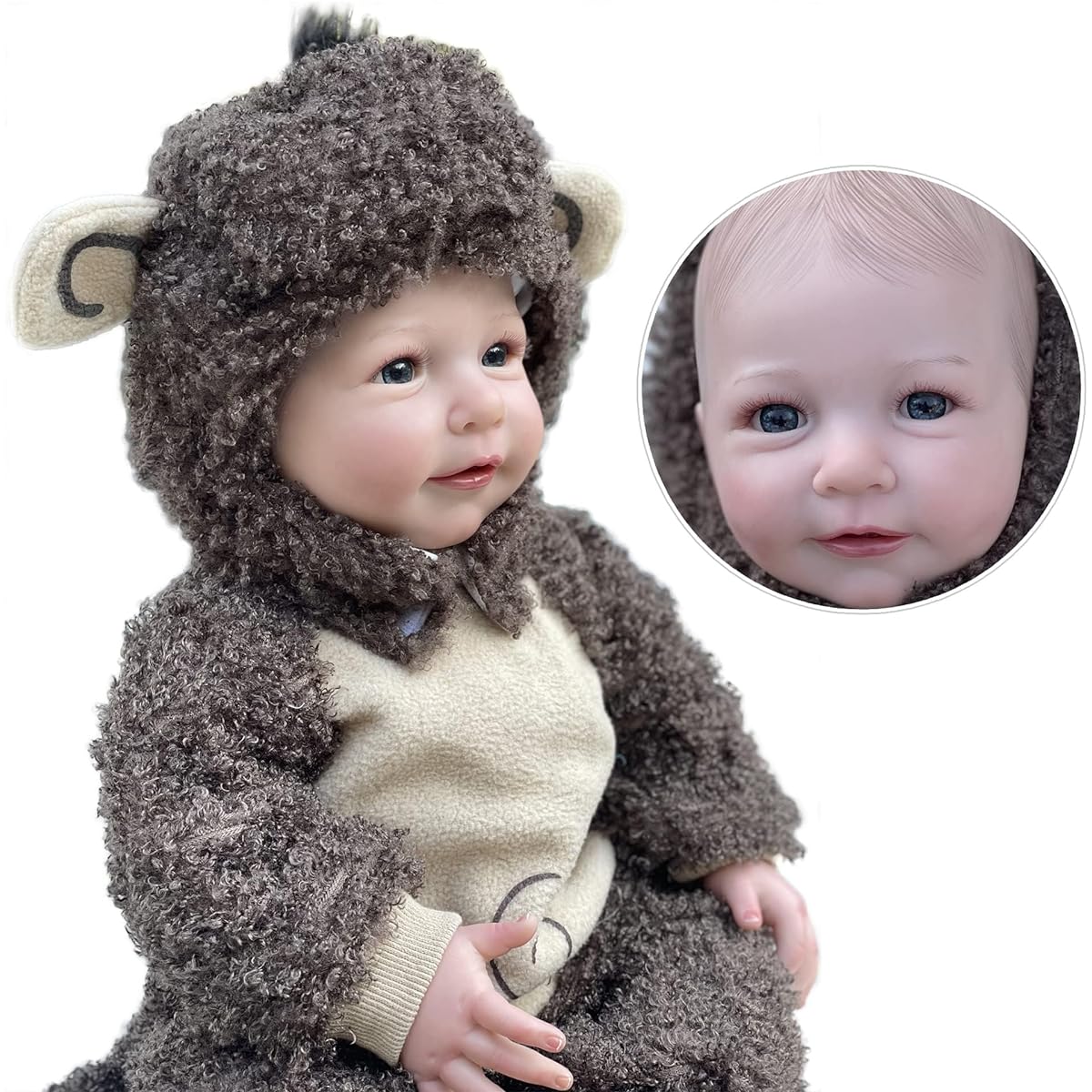 OtardDolls 20 Inch Reborn Doll Cute Monkey Baby Doll Great Gift for Your Beloved Child