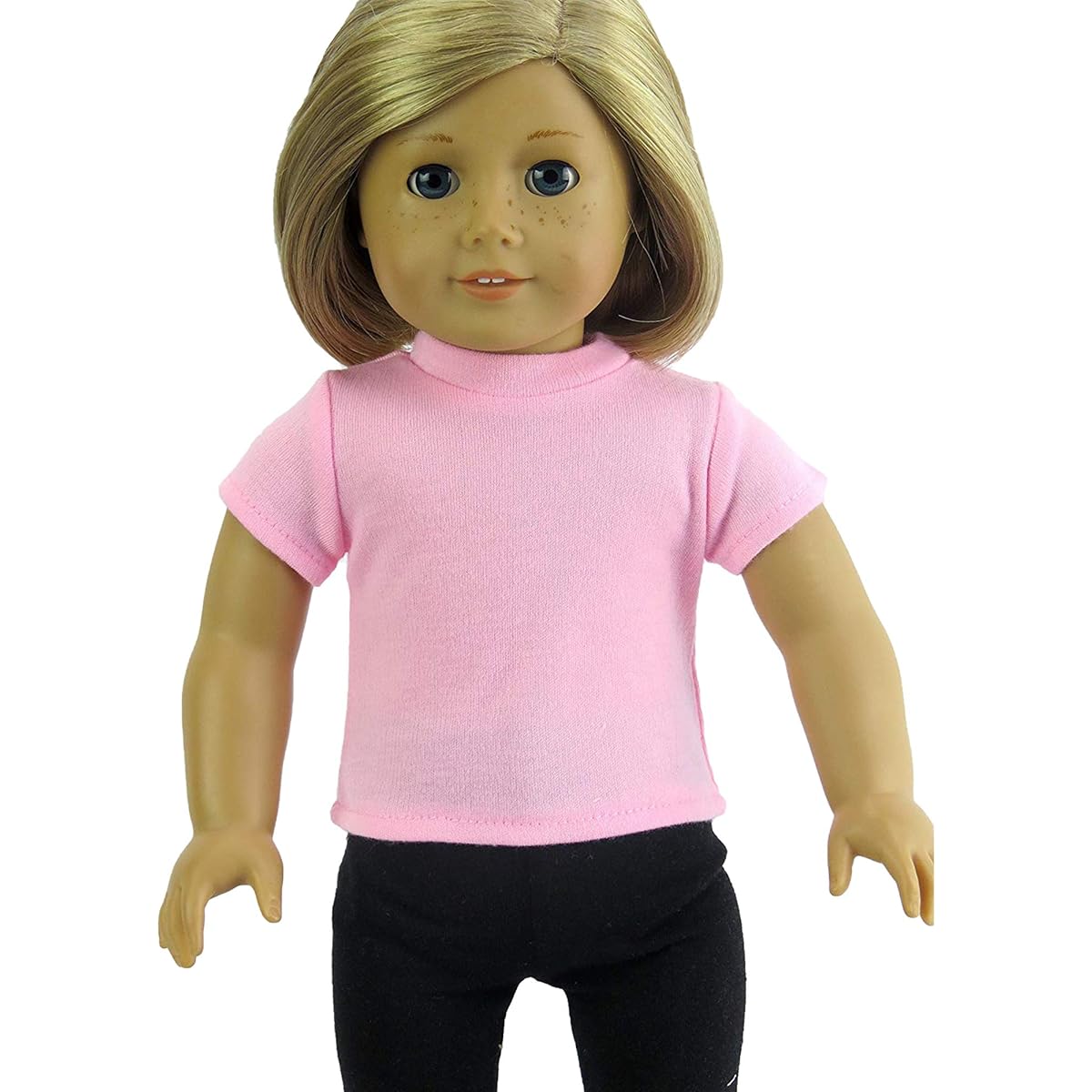 T-Shirts Set 5 Different Light Colors | Fits 18" American Girl Dolls, Madame Alexander, Our Generation, etc. | 18 Inch