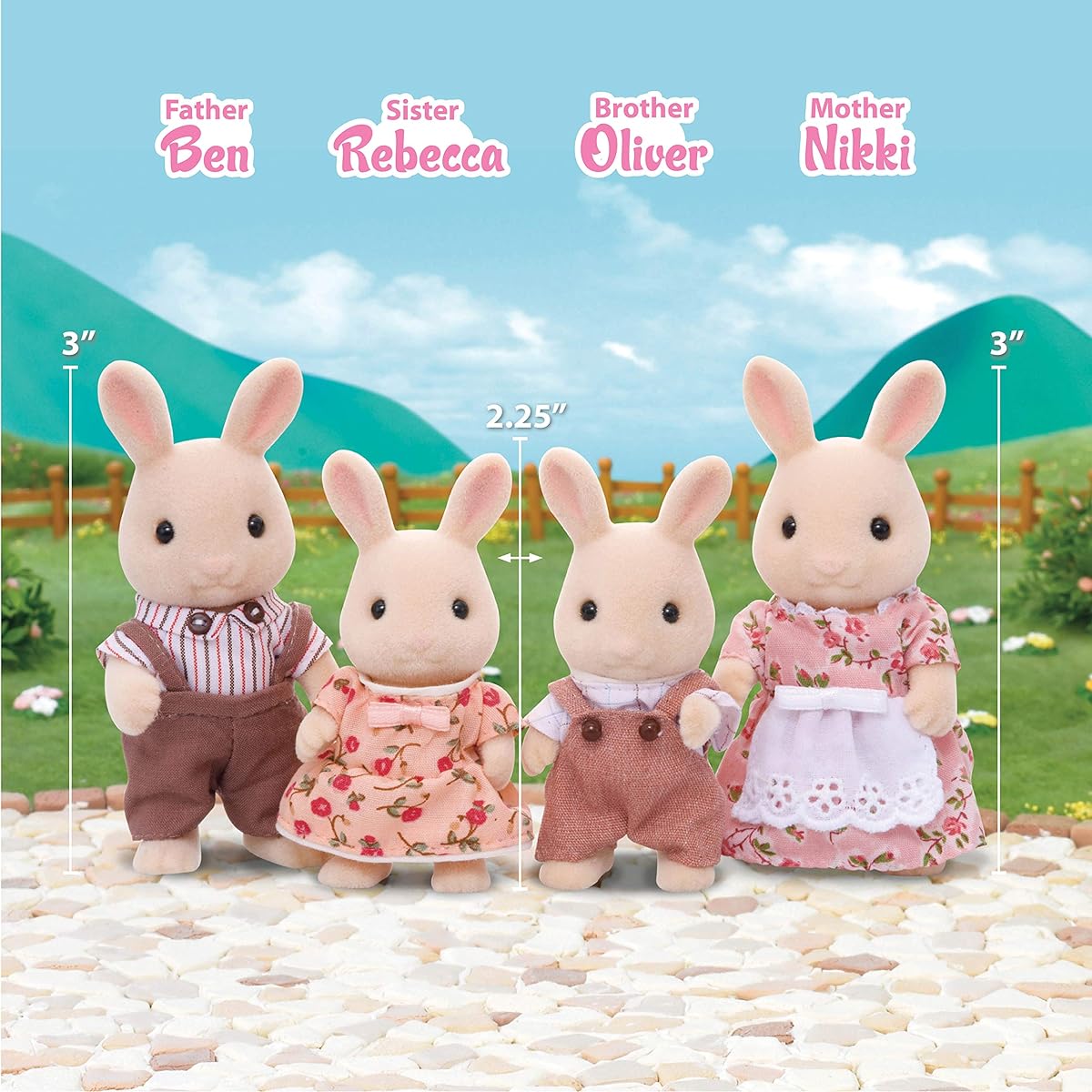 Calico Critters Girl's Sweet Pea Rabbit Family Toy