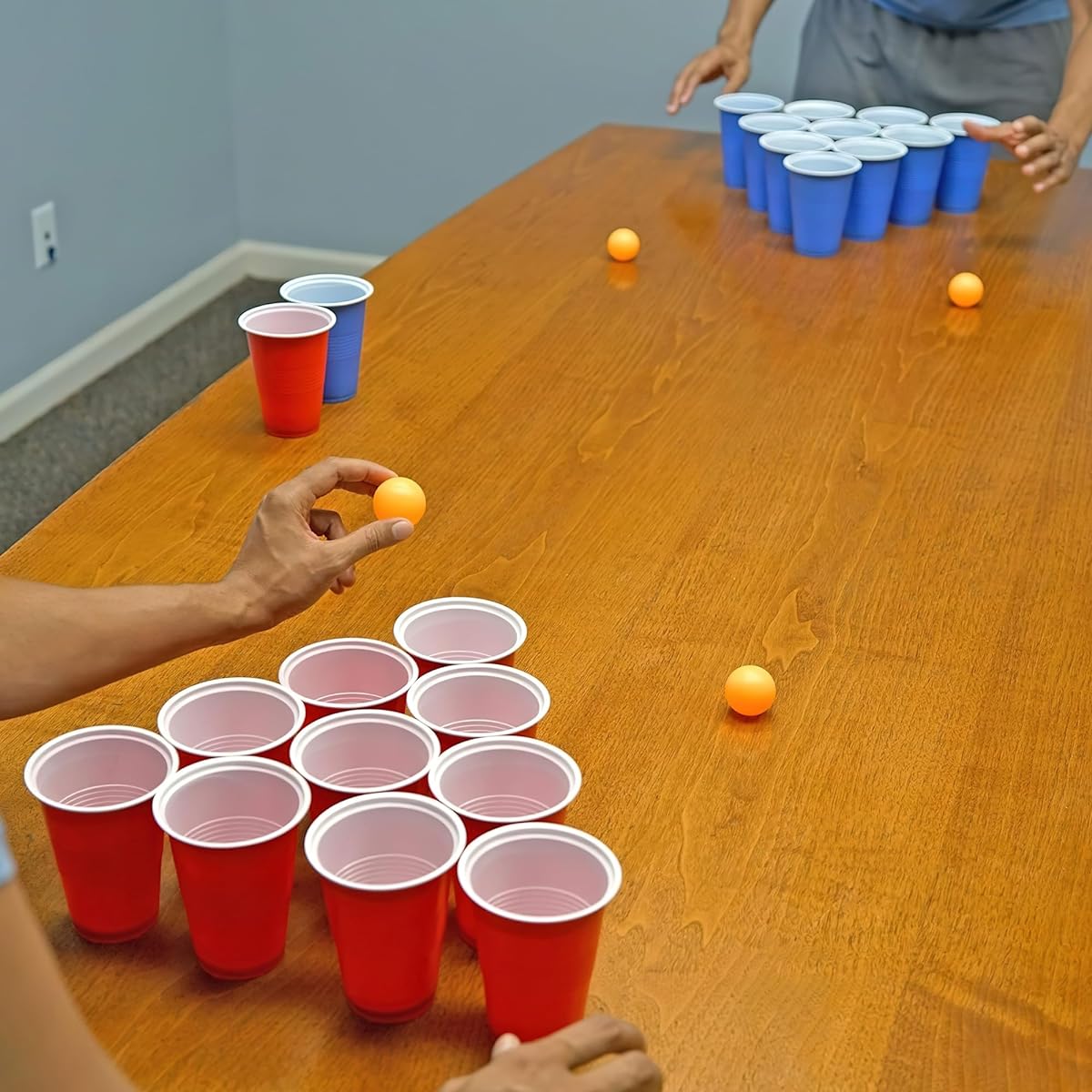 Fairly Odd Novelties FON-10253 Beer Pond Link Game Set - 22 Cups, 4 Ping Pong Balls