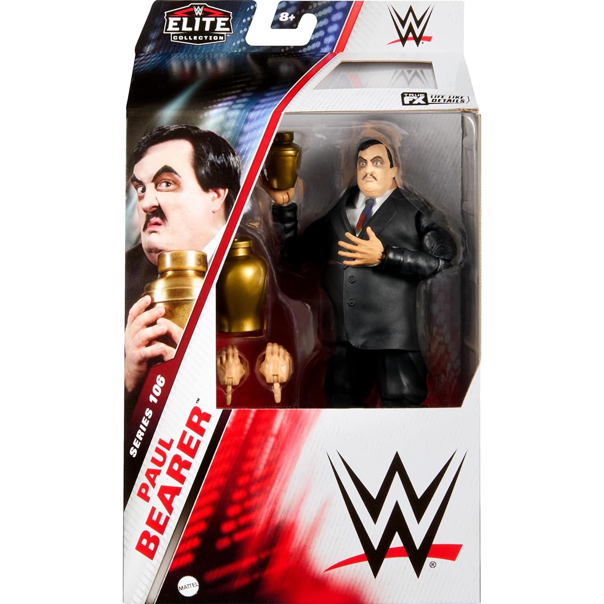 Mattel WWE Elite Action Figures & Accessories 6" Collectible Pallbearer with 25 Articulation Points, Lifelike Look, Interchangeable Hands, HTX34