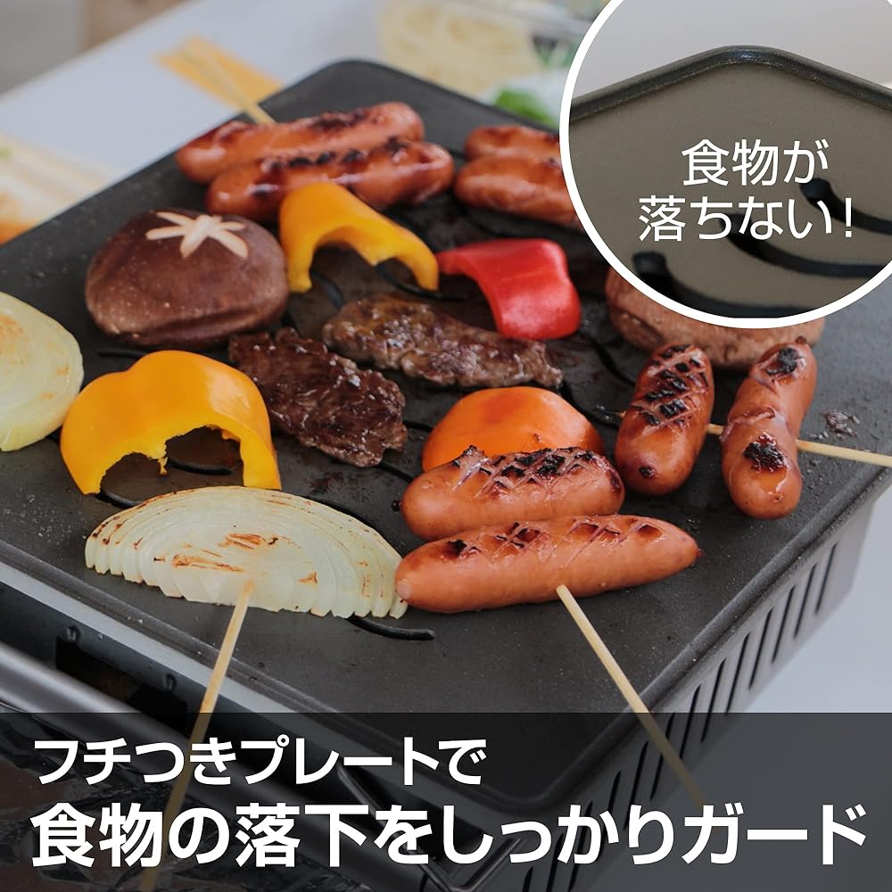 Iwatani Robatayaki Grill Plate for Grillers (Aburiya) Large Type Plate Thickness 6mm Teflon Treatment GP-320-260-06A