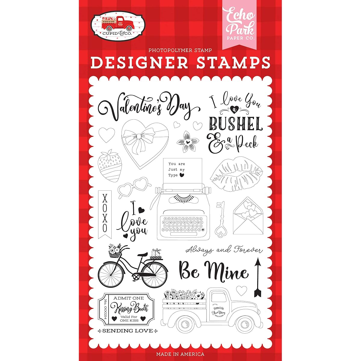 Echo Park Stamps-Be Mine, Cupid & Co. -UP227040
