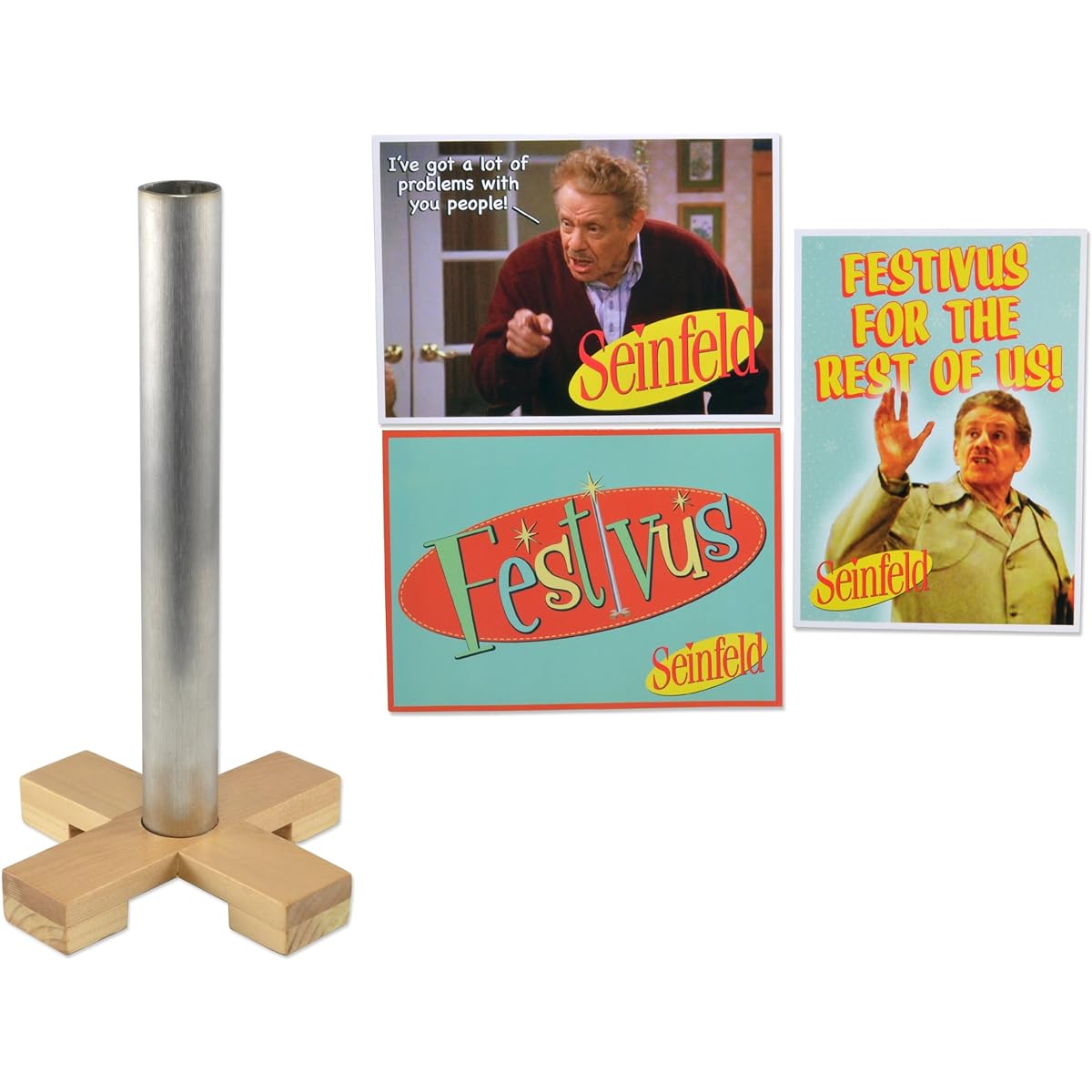 Seinfeld - 9 Festive Pole w/3 Postcard - Gift Set by NECA