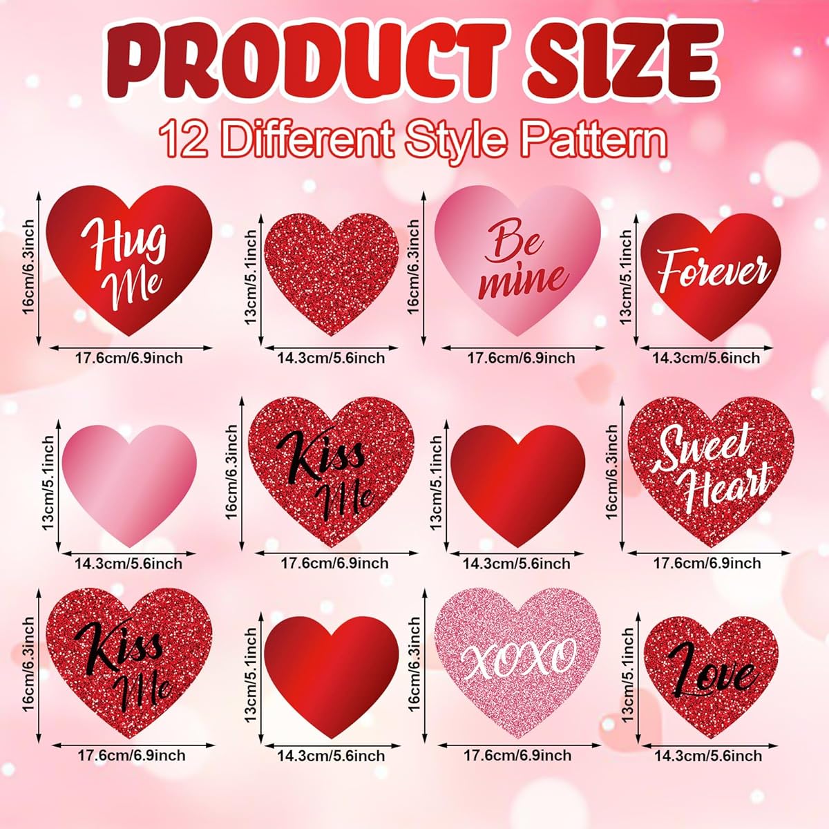 Pasimy 30pcs Valentine's Day Hanging Decorations Valentine's Day Heart Ceiling Hanging Swirls with Lights Valentine's Day Party Streamer Valentine's Day Wedding Anniversary Party Decoration Supplies