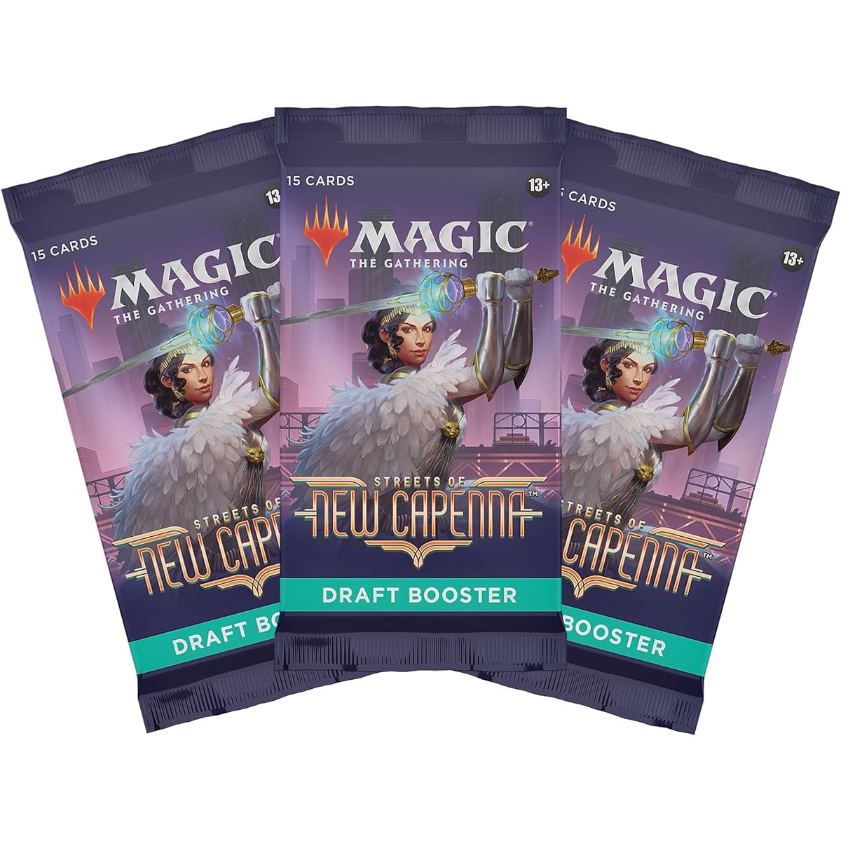 Magic The Gathering Streets of New Capenna 3 Booster Draft Pack Multicolor D02140000