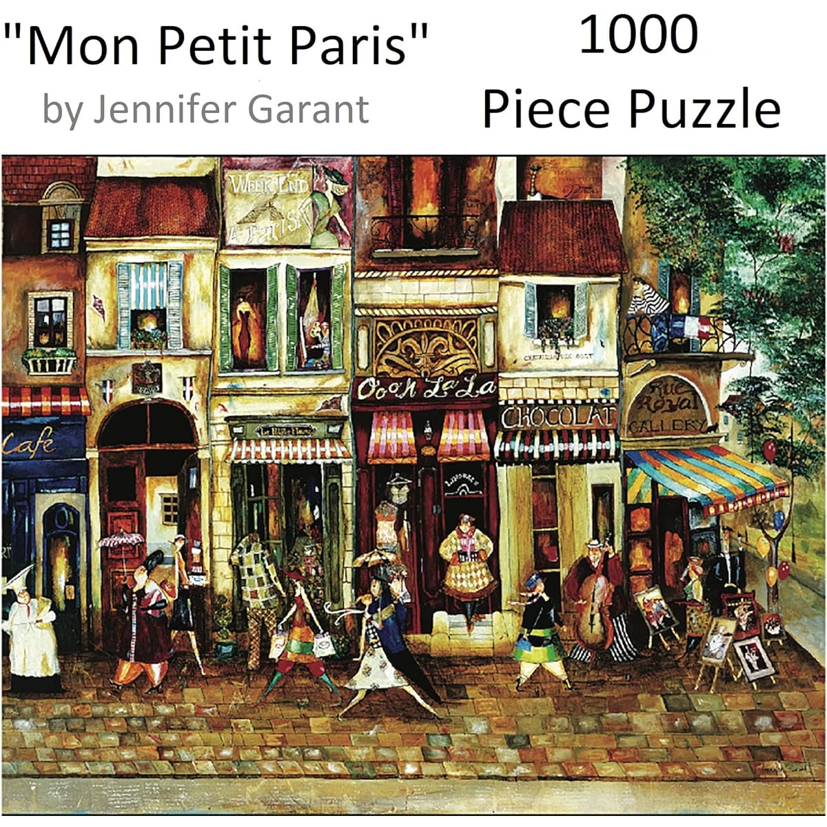 Heart Puzzle by Jennifer Galland Mon Petit Paris 24 x 30 1000 Piece Puzzle