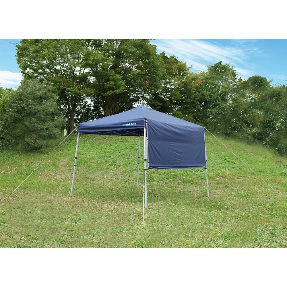 Fujimi Sangyo Field to Summit One Touch Twin Tent 250 ALS-K250W Navy 3 height adjustment Carry bag with top Peg Rope Hammer included Approximately W250 x D250 x H265cm