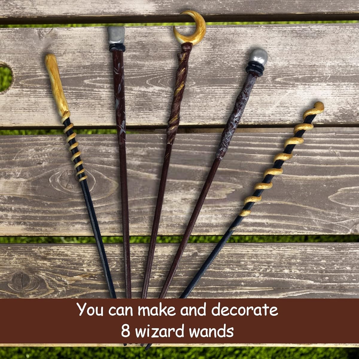 Magic Wand Making Kit for Kids and Adults DIY Craft Set Wizard Birthday Party Supplies 24 Pieces