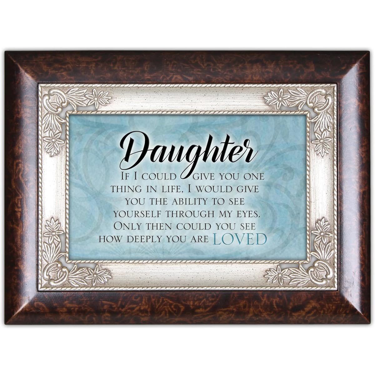 Cottage Garden Daughter See Through My Eyes Burlwood Jewelry Music Box You Light Up My Life