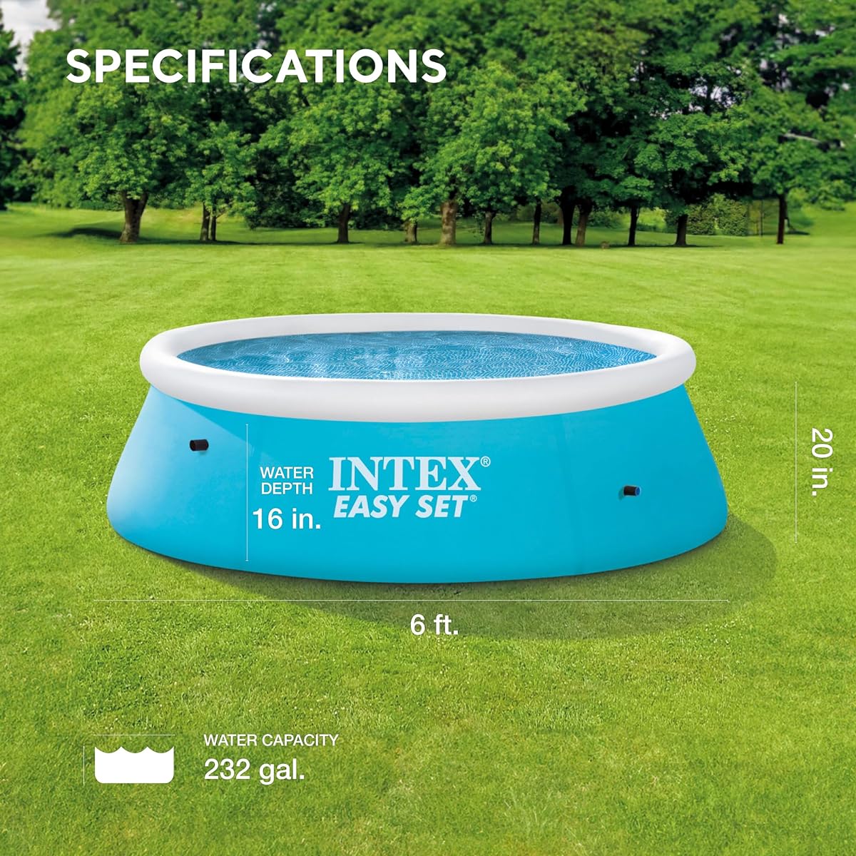 Intex 6' X 20 Easy Set Pool by Intex