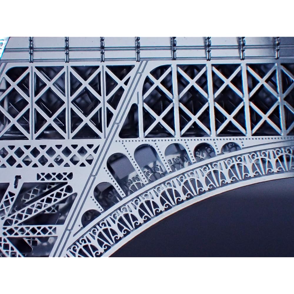 Aero Base E001 1/1000 Eiffel Tower Height 30cm Paris Stainless Steel Etched Metal Assembly Kit Interior